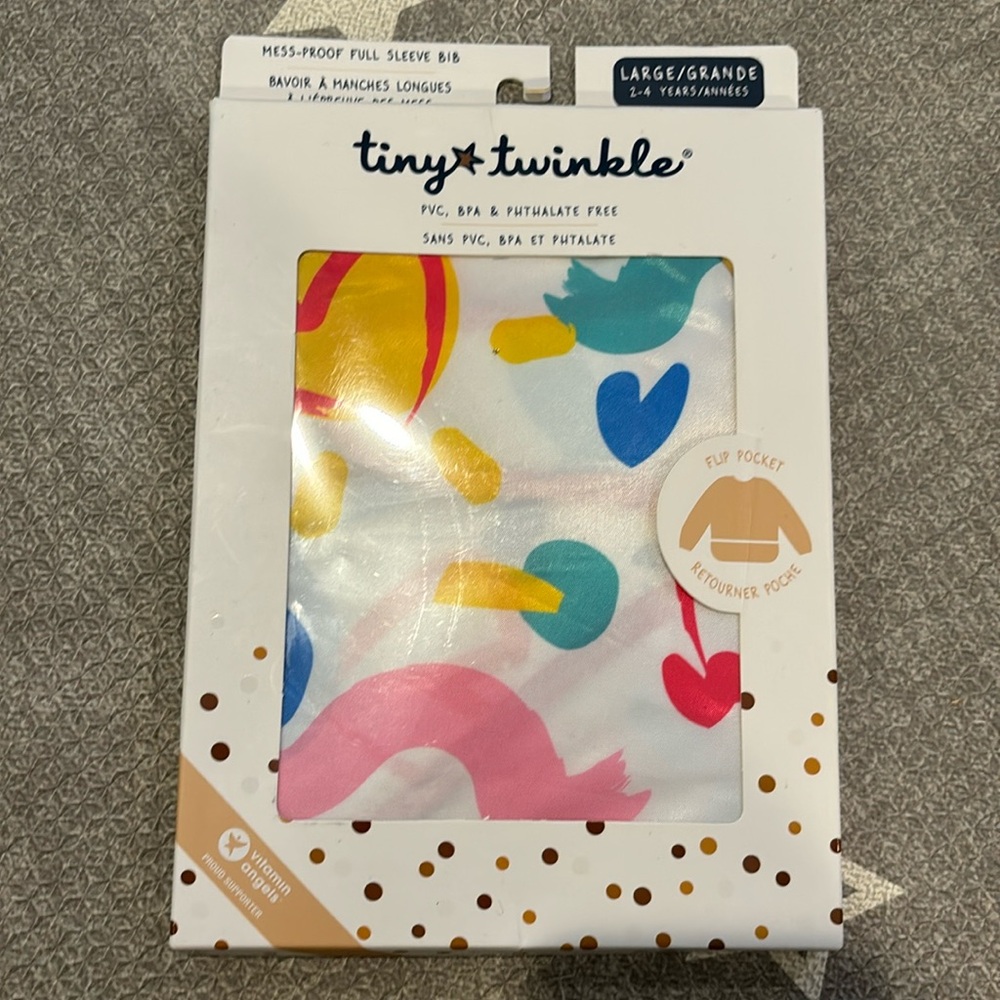 COPY - Tiny Twinkle Mess-proof Apron bibs multicolor cute